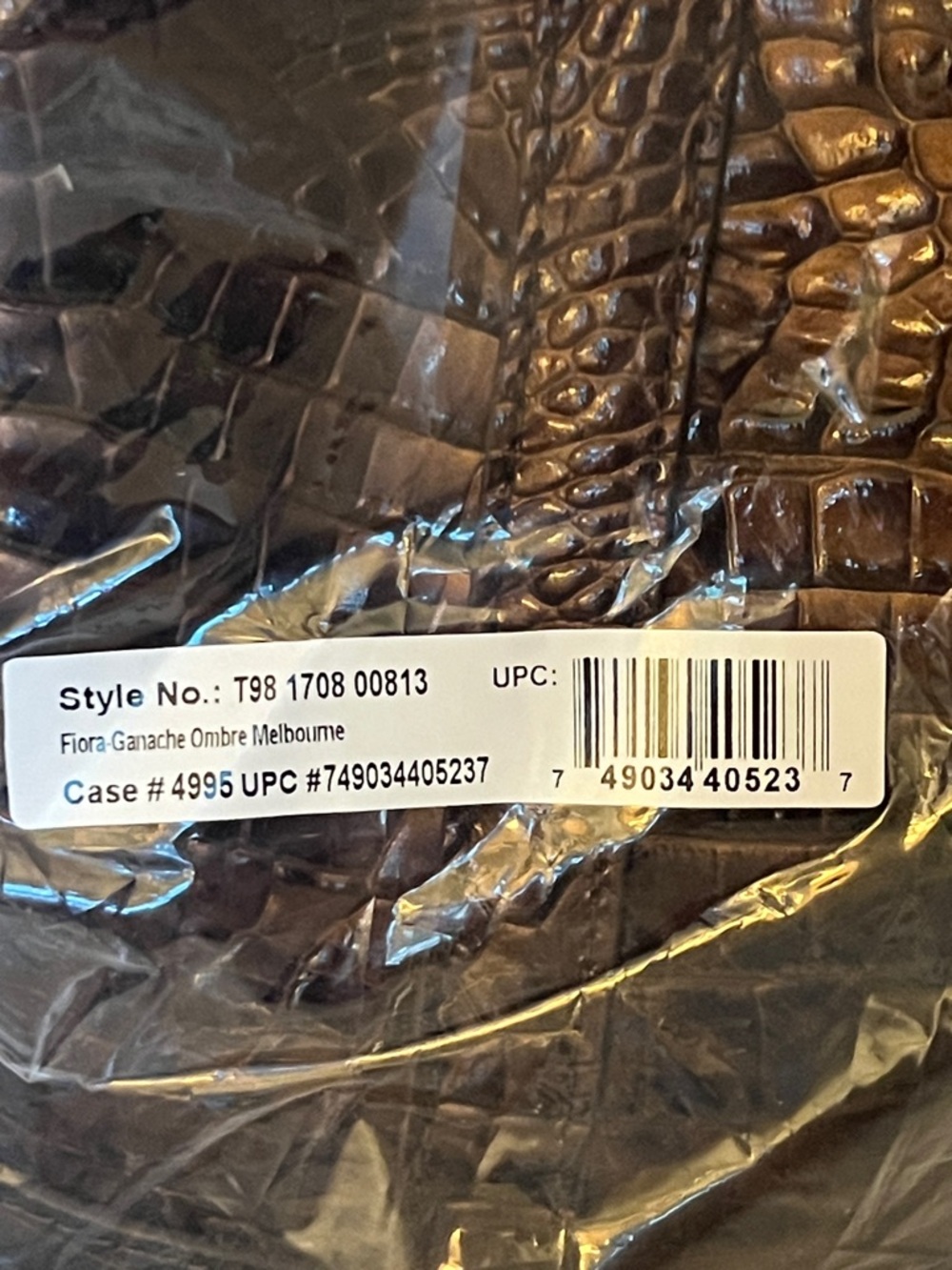 BRAHMIN FIORA Ganache Ombré Melbourne Bucket Bag NWT - Picture 7 of 17